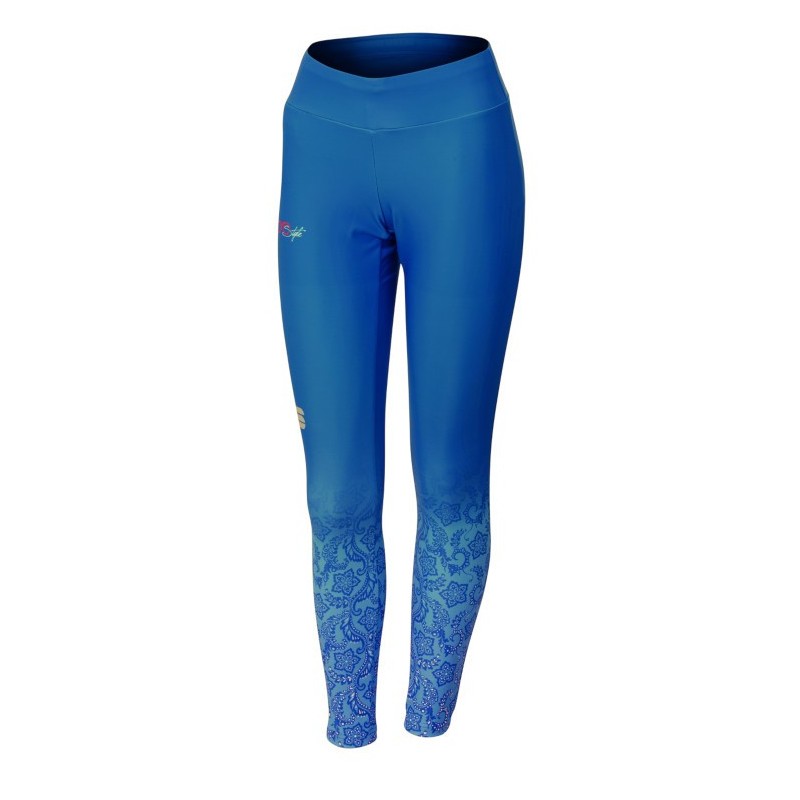 Sportful Doro Rythmo Warm Tights azure-blå-vit Sportful Doro Rythmo Warm Tights azure-blå-vit